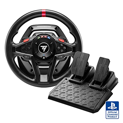 Thrustmaster T128, Force-Feedback-Rennlenkrad mit Magnetischen Pedalen, PlayStation 5, PlayStation 4, PC von Thrustmaster