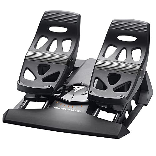 Thrustmaster TFRP T. Flight Rudder Pedals - Präzise Rudersteuerung mit S.M.A.R.T-Technologie für PC, PlayStation und Xbox von Thrustmaster
