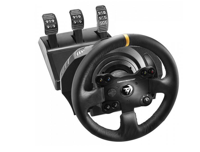 Thrustmaster TX Racing Leather Edition Lenkrad und Pedale-Set - für XBOX ONE, PC von Thrustmaster