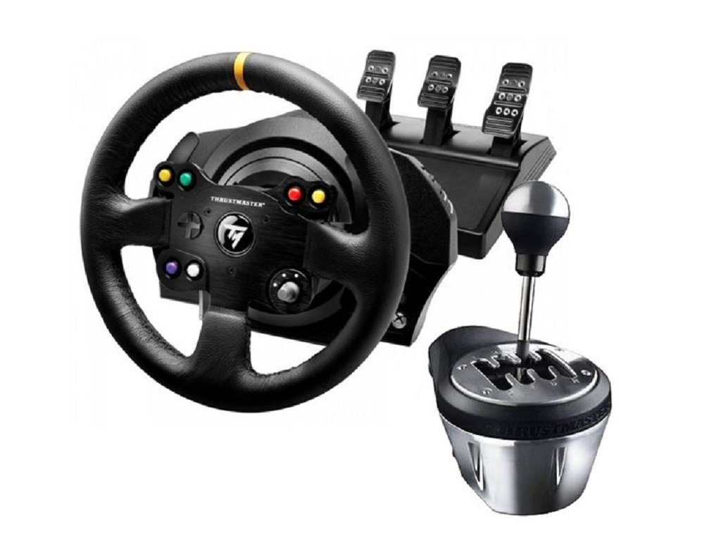Thrustmaster TX Racing Wheel Leather Edition + TH8A Add-on shifter Gaming-Lenkrad von Thrustmaster