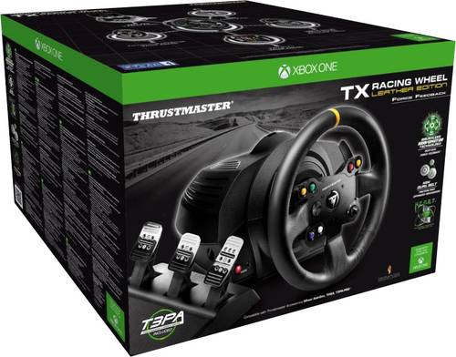 Thrustmaster TX Racing Wheel Leather Edition Lenkrad PC, Xbox One Schwarz inkl. Pedale Thrustmaster TX Racing Wheel Leather Edition Lenkrad PC, Xbox One Schwarz inkl. Pedale von Thrustmaster