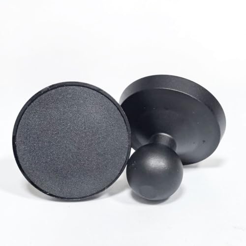 ThtRht Magnetische Handyhalterung für das Fitnessstudio, mit 17 mm Kugelkopfgelenk, Legierung, Magnet-Montagebasis für Handyhalterung, Clip-Halterung, Klemme, Fitnessstudio von ThtRht