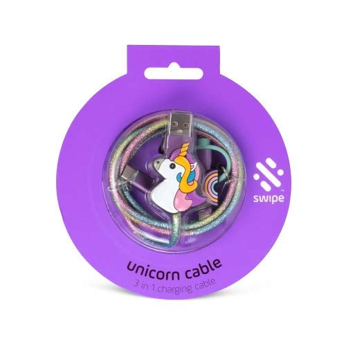 Swipe: 3-in-1 Cable - Unicorn /PowerLead von Thumbs Up