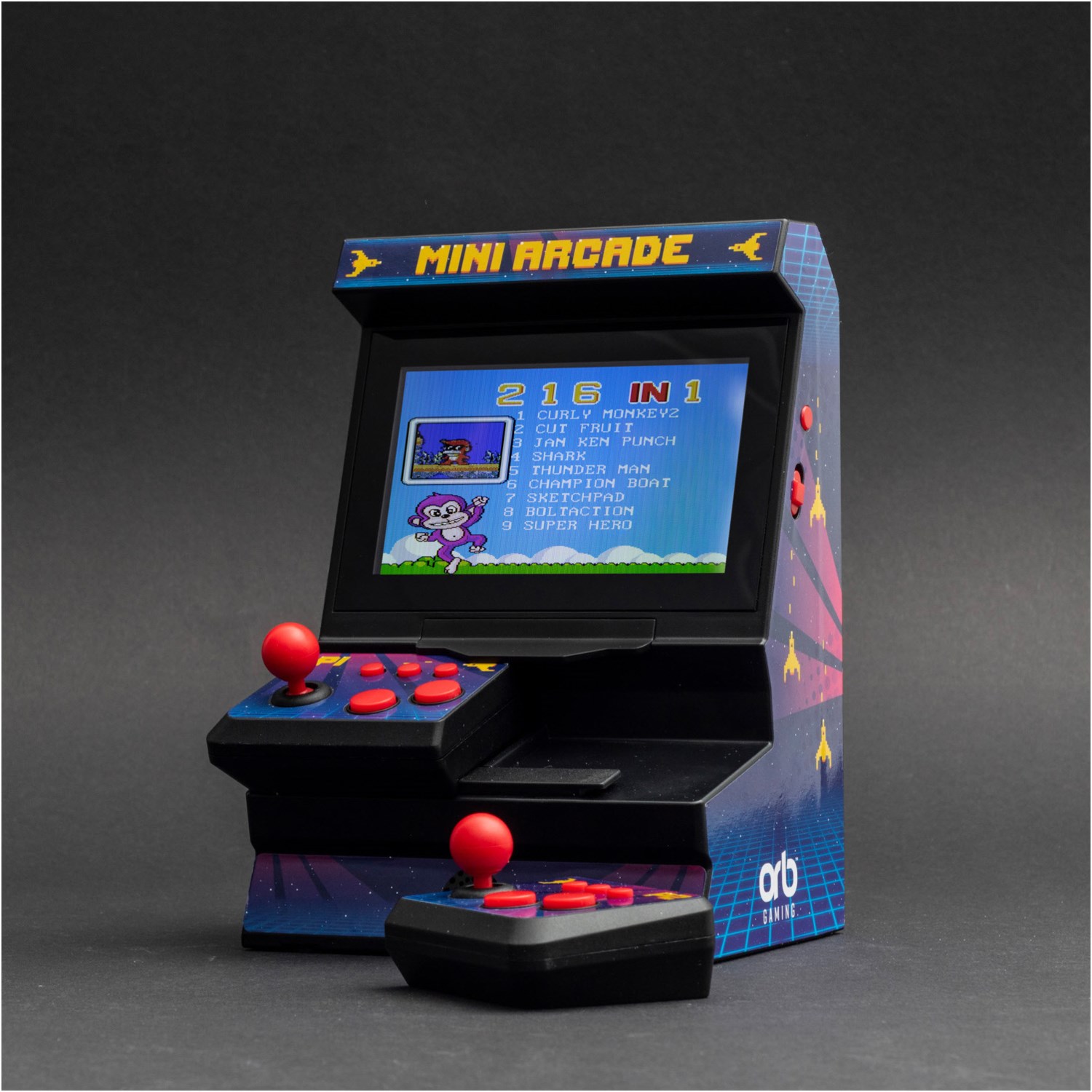 ORB-Mini Dual Arcade Machine inkl. 300 Spiele von ThumbsUp!