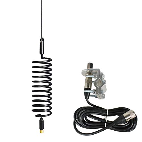 Thunderpole Orbitor CB Radioantenne & 4 Bolzen Spiegelbalken-Montage-Kit | Springer CB Radioantenne von Thunderpole