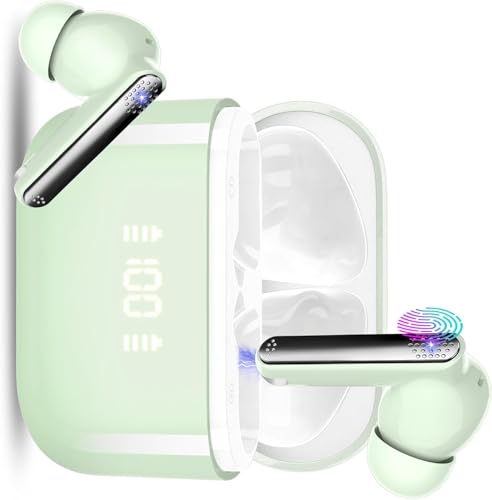 AI Language Translator Earbuds, 3-in-1 Übersetzungskopfhörer mit 164 Echtzeit-Sprachen, Grün von Thunelec