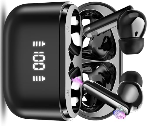 Sprachübersetzer Kohrhörer, 164 Sprachen AI Intelligenter Bluetooth Übersetzungs Earbuds, HD Rauschunterdrückung In-Ear-Übersetzer Touch Kopfhörer mit APP, Unterstützt Zwei-Wege-Übersetzung, Schwarz Sprachübersetzer Kohrhörer, 164 Sprachen AI Intelligenter Bluetooth Übersetzungs Earbuds, HD Rauschunterdrückung In-Ear-Übersetzer Touch Kopfhörer mit APP, Unterstützt Zwei-Wege-Übersetzung, Schwarz von Thunelec