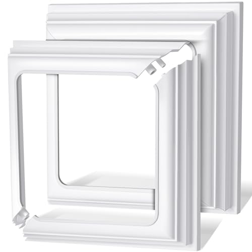 Thyle 12,7 x 12,7 cm Vinyl-Pfostenschürze, Stützenabdeckung für Veranda, Deck, Pfostensockel, Vinyl-Pfostenhülse, weiße Pfostenverkleidung für Holz, Vinylpfosten, Hand- und Treppengeländer (2 Stück) Thyle 12,7 x 12,7 cm Vinyl-Pfostenschürze, Stützenabdeckung für Veranda, Deck, Pfostensockel, Vinyl-Pfostenhülse, weiße Pfostenverkleidung für Holz, Vinylpfosten, Hand- und Treppengeländer (2 Stück) von Thyle