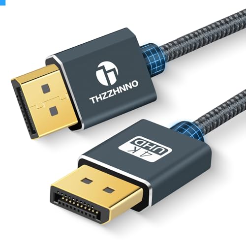 Thzzhnno DisplayPort Kabel 10M, Certified DisplayPort auf DisplayPort 1.2 Kabel, DP Kabel vergoldet High-Speed 4K@60Hz, 2K@165Hz, 2K@149Hz, für Laptop, PC, Gaming Monitor Thzzhnno DisplayPort Kabel 10M, Certified DisplayPort auf DisplayPort 1.2 Kabel, DP Kabel vergoldet High-Speed 4K@60Hz, 2K@165Hz, 2K@149Hz, für Laptop, PC, Gaming Monitor von Thzzhnno