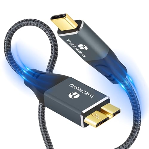 Thzzhnno USB C auf Micro B Kabel 0.5M, Micro B auf USB C Festplattenkabel,für iPhone 15, 16, My Passport, iPad/Tablet Thzzhnno USB C auf Micro B Kabel 0.5M, Micro B auf USB C Festplattenkabel,für iPhone 15, 16, My Passport, iPad/Tablet von Thzzhnno