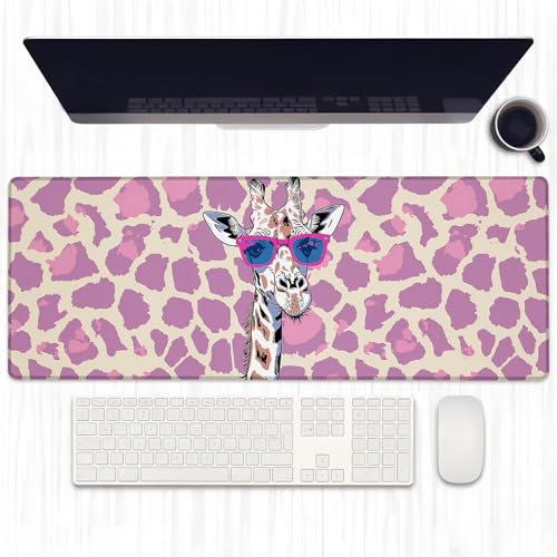 Ti Caldi Funky Giraffe Gaming-Mauspad, erweiterte coole Giraffen-Schreibtischunterlage, Computer-Laptop-Mauspad, robuste genähte Kanten, 80 x 29 cm, große Büro-Tastatur-Mauspads für Ti Caldi Funky Giraffe Gaming-Mauspad, erweiterte coole Giraffen-Schreibtischunterlage, Computer-Laptop-Mauspad, robuste genähte Kanten, 80 x 29 cm, große Büro-Tastatur-Mauspads für von Ti Caldi