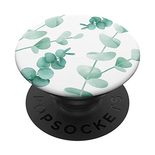 Eukalyptus grüne Blüten Aquarell Blumen Zweige Blätter PopSockets mit austauschbarem PopGrip von Ti Eucalyptus Watercolor Floral Blossoms Co.