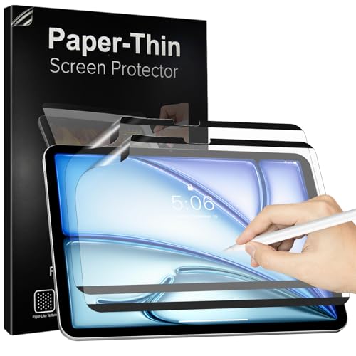 TiMOVO 2 Stück Magnetisch Papier Schutzfolie für iPad Air 11 Zoll (M3/M2-2025/2024), Abnehmbar Wiederverwendbar Matte Folie für iPad Air 11, Zeichnen Wie auf Papier, Blendschutz, Anti-Kratzer von TiMOVO