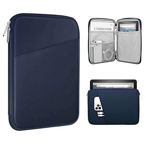 TiMOVO 8-9 Zoll Tablet Tasche Hülle Kompatibel mit iPad Mini 6, iPad Mini 5/4/3/2/1, Galaxy Tab A7 Lite 8.7/Tab A 8.0/Tab A 8.4, Sleeve Schutzhülle mit Kleiner Tasche, Indigo von TiMOVO