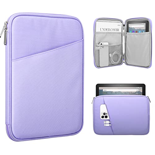 TiMOVO 8-9 Zoll Tablet Tasche Hülle Kompatibel mit iPad Mini 6, iPad Mini 5/4/3/2/1, Galaxy Tab A7 Lite 8.7/Tab A 8.0/Tab A 8.4, Sleeve Schutzhülle mit Kleiner Tasche, Lila von TiMOVO