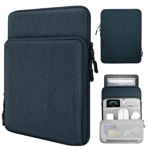 TiMOVO 8-9 Zoll Tablet Tasche Kompatibel mit iPad Mini 6, iPad Mini 5/4/3/2/1, Galaxy Tab A7 Lite 8.7/Tab A 8.0/Tab A 8.4, Fire HD 8 & 8 Plus 20200, Multi Fächern Schutzhülle, Indigo von TiMOVO