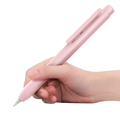 TiMOVO Hülle Kompatibel mit Apple Pencil 1. Generation, Retractable Ausziehbare Schutzhülle Dünne Stiftabdeckung Stifthülle, Hell Rosa von TiMOVO