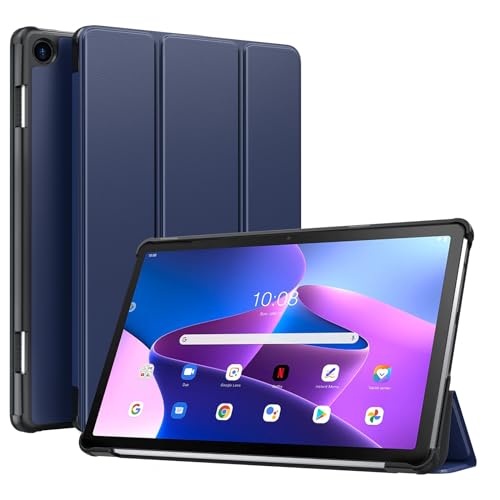 TiMOVO Hülle Kompatibel mit Lenovo Tab M10 Plus 3rd Gen 10.6 Zoll 2022, Leicht Schlank Schutzhülle mit Ständer & Harter Rückseite für Lenovo Tab M10 Plus 2022 Tablet, Marineblau von TiMOVO