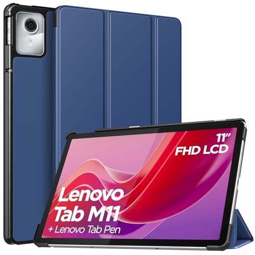 TiMOVO Hülle Kompatibel mit Lenovo Tab M11 TB330FU/TB330XU, Schlank Leicht Schutzhülle mit Ständer & Harter Rückseite für Lenovo Tab M11 Tablet, Marineblau von TiMOVO