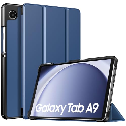 TiMOVO Hülle Kompatibel mit Samsung Galaxy Tab A9 8,7 Zoll 2023, Schlank Leicht Schutzhülle mit Ständer & Harter Rückseite für das Neue Galaxy Tab A9 8,7 Zoll Tablet SM-X110/X115/X117, Marineblau von TiMOVO