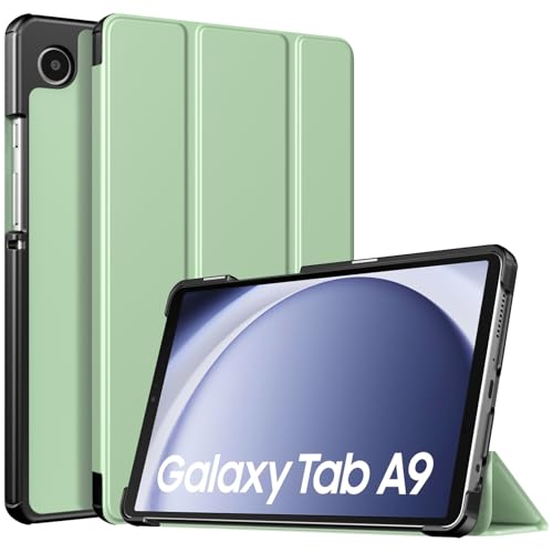TiMOVO Hülle Kompatibel mit Samsung Galaxy Tab A9 8,7 Zoll 2023, Schlank Leicht Schutzhülle mit Ständer & Harter Rückseite für das Neue Galaxy Tab A9 8,7 Zoll Tablet SM-X110/X115/X117, Grün von TiMOVO