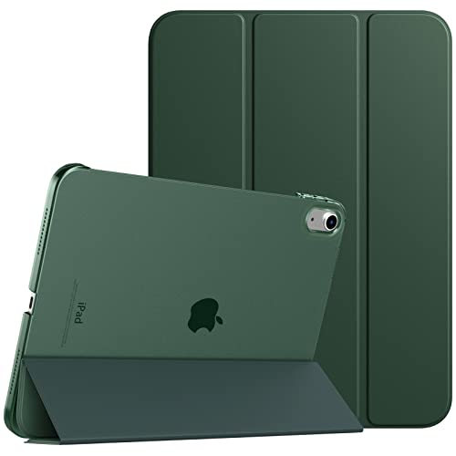 TiMOVO Hülle Kompatibel mit iPad 10 Generation 10,9 Zoll 2022, iPad 10. Hülle Schlank Smart Case Cover, Auto Schlaf/Aufwach Schutzhülle mit Transluzent Hart PC Rückhülle, Mitternachtsgrün von TiMOVO