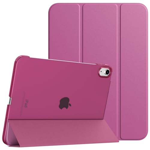 TiMOVO Hülle Kompatibel mit iPad 10 Generation 2022, iPad 10 Hülle, Robust Stoßfest Kinder Case mit Integriert Displayschutz & Ständer für iPad 10. Generation 10,9 Zoll, Pink Lila von TiMOVO