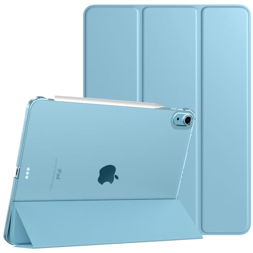 TiMOVO für iPad Air 11 Zoll Hülle 2024, iPad Air 5./4. Generation Hülle (2022/2020), Schlank Magnet Schutzhülle mit Transparenter Rückseite, Auto Schlaf/Wach Case, Capri Blau von TiMOVO