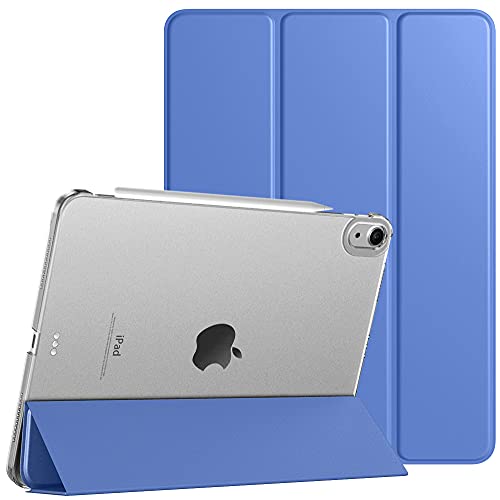 TiMOVO Hülle Kompatibel mit iPad Air 5. / 4. Generation(2022/2020) 10,9" Tablet, Schlank Magnet Schutzhülle mit Transparenter Rückseite, Auto Schlaf/Wach Case, Blau von TiMOVO