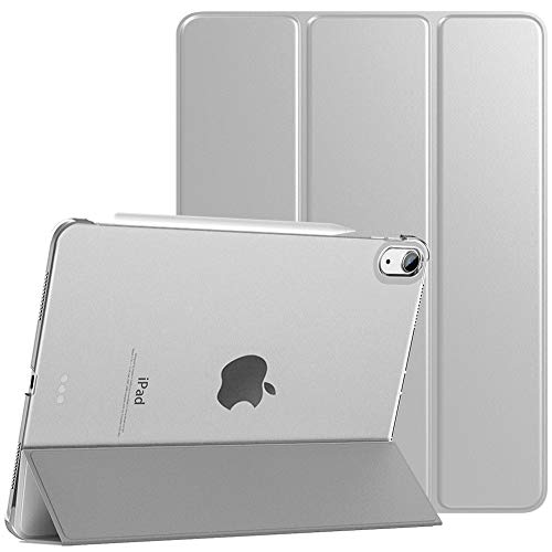 TiMOVO für iPad Air 11 Zoll M2 Hülle 2024, iPad Air 5/4 Gen. Hülle (2022/2020), Schlank Magnet Schutzhülle mit Transparenter Rückseite, Auto Schlaf/Wach Case - Silbern von TiMOVO
