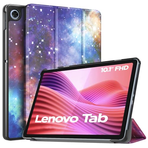 TiMOVO Hülle für Lenovo Tab 10,1 Zoll 2025, Schlank Leicht Schutzhülle mit Ständer & Harter Rückseite für Lenovo Tab 10,1" Tablet TB-311FU/TB-311XU, Auto Schlaf/Aufwach, Galaktisch Nebel von TiMOVO