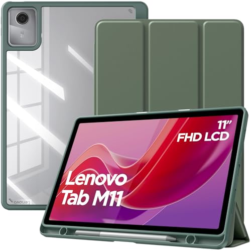 TiMOVO Hülle für Lenovo Tab M11 TB330 11 Zoll 2024 mit Stifthalter, Schlanke Trifold Ständer Schutzhülle mit Transparente Rückseite für Lenovo Tab M11, Unterstützt Auto Schlaf/Aufwach, Türkis TiMOVO Hülle für Lenovo Tab M11 TB330 11 Zoll 2024 mit Stifthalter, Schlanke Trifold Ständer Schutzhülle mit Transparente Rückseite für Lenovo Tab M11, Unterstützt Auto Schlaf/Aufwach, Türkis von TiMOVO