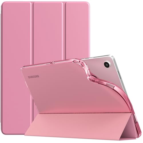 TiMOVO Hülle für Samsung Galaxy Tab A9+/A9 Plus 11" 2023 SM-X210/X216/X218, Dünn Weich TPU Schutzhülle mit Transluzent Matt Rückseite für Galaxy Tab A9+ Tablet, Auto Schlaf/Aufwach, Fondant Rosa von TiMOVO