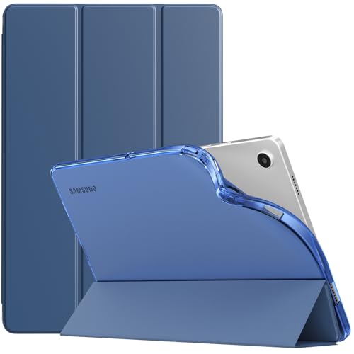 TiMOVO Hülle für Samsung Galaxy Tab A9+/A9 Plus 11" 2023 SM-X210/X216/X218, Dünn Weich TPU Schutzhülle mit Transluzent Matt Rückseite für Galaxy Tab A9+ Tablet, Auto Schlaf/Aufwach, Marineblau von TiMOVO