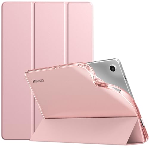 TiMOVO Hülle für Samsung Galaxy Tab A9+/A9 Plus 11" 2023 SM-X210/X216/X218, Dünn Weich TPU Schutzhülle mit Transluzent Matt Rückseite für Galaxy Tab A9+ Tablet, Auto Schlaf/Aufwach, Rosagold von TiMOVO