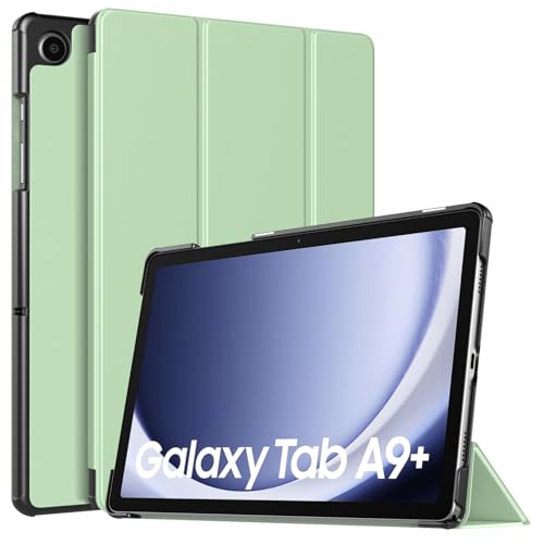 TiMOVO Hülle für Samsung Galaxy Tab A9+/A9 Plus 11 Zoll 2023 SM-X210/X216/X218, Schlank Leicht Schutzhülle mit Ständer & Harter Rückseite für All-New Galaxy Tab A9+ Tablet, Grün von TiMOVO
