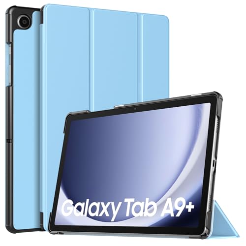 TiMOVO Hülle für Samsung Galaxy Tab A9+/A9 Plus 11 Zoll 2023 SM-X210/X216/X218, Schlank Leicht Schutzhülle mit Ständer & Harter Rückseite für All-New Galaxy Tab A9+ Tablet, Himmelblau von TiMOVO