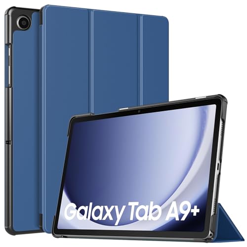 TiMOVO Hülle für Samsung Galaxy Tab A9+/A9 Plus 11 Zoll 2023 SM-X210/X216/X218, Schlank Leicht Schutzhülle mit Ständer & Harter Rückseite für All-New Galaxy Tab A9+ Tablet, Marineblau von TiMOVO