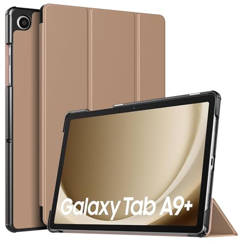 TiMOVO Hülle für Samsung Galaxy Tab A9+/A9 Plus 11 Zoll 2023 SM-X210/X216/X218, Schlank Leicht Schutzhülle mit Ständer & Harter Rückseite für All-New Galaxy Tab A9+ Tablet, MilchKaffee von TiMOVO
