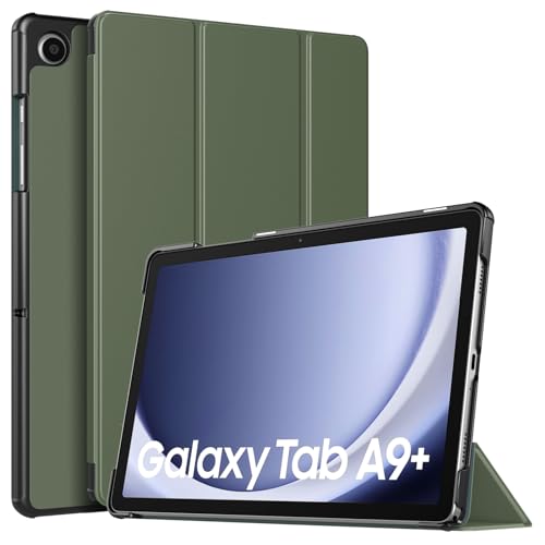 TiMOVO Hülle für Samsung Galaxy Tab A9+/A9 Plus 11 Zoll 2023 SM-X210/X216/X218, Schlank Leicht Schutzhülle mit Ständer & Harter Rückseite für All-New Galaxy Tab A9+ Tablet, Türkis von TiMOVO