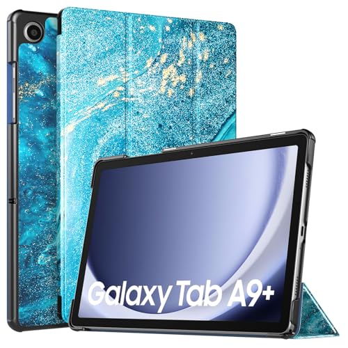 TiMOVO Hülle für Samsung Galaxy Tab A9+/A9 Plus 11 Zoll 2023 SM-X210/X216/X218, Schlank Leicht Schutzhülle mit Ständer & Harter Rückseite für All-New Galaxy Tab A9+ Tablet, Vergoldend von TiMOVO