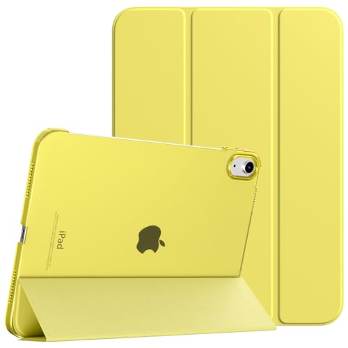 TiMOVO Hülle für iPad (A16) 11 Generation 11 Zoll 2025/iPad 10 Generation 10,9 Zoll 2022, Unterstützt Auto Schlaf/Aufwach Schutzhülle, Transluzent Hart PC Rückhülle, Zitrone Gelb von TiMOVO