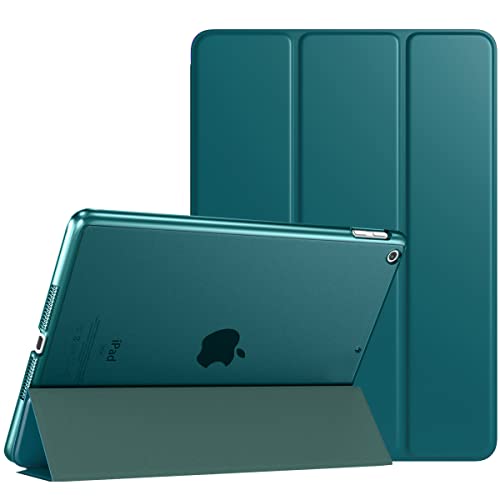 TiMOVO Hülle für iPad 9. Generation 2021/iPad 8. Generation 2020/iPad 7. Generation 2019, Ultra Dünn Durchscheinend Schutzhülle Smart Cover mit Auto Schlafen/Wachen für iPad 10,2 Zoll, Blaugrün von TiMOVO