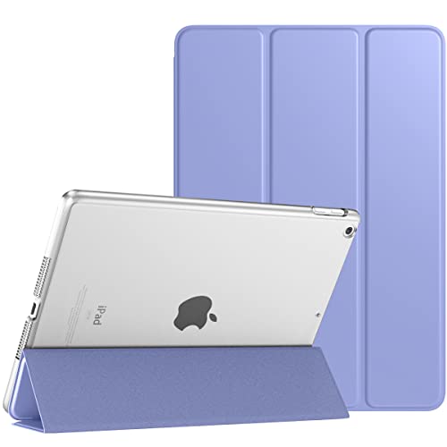 TiMOVO Hülle für iPad 9. Generation 2021/iPad 8. Generation 2020/iPad 7. Generation 2019, Ultra Dünn Durchscheinend Schutzhülle Smart Cover mit Auto Schlafen/Wachen für iPad 10,2 Zoll, Lavendel von TiMOVO