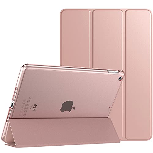 TiMOVO Hülle für iPad 9. Generation 2021/iPad 8. Generation 2020/iPad 7. Generation 2019, Ultra Dünn Durchscheinend Schutzhülle Smart Cover mit Auto Schlafen/Wachen für iPad 10,2 Zoll,Roségold von TiMOVO