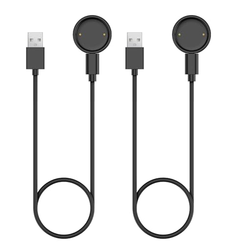 TiMOVO Ladegerät für Amazfit Active 2, Magnetische Ladekabel für Amazfit Active 2 Ladekabel Dock, 3.3ft/1m USB C Kabel Portable Ersatz Smartwatch Typ-C Ladestation Kabel, 2 Pack von TiMOVO