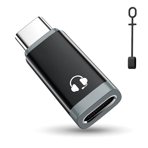 TiMOVO Lightn-ing zu USB C Adapter Audio mit Line Control, Lightn-ing zu USB C Adapter für Kopfhörer für iPhone 16/15 Serie, iPad Air/Pro/Mini, Nicht zum Aufladen und zur Datenübertragung, Schwarz TiMOVO Lightn-ing zu USB C Adapter Audio mit Line Control, Lightn-ing zu USB C Adapter für Kopfhörer für iPhone 16/15 Serie, iPad Air/Pro/Mini, Nicht zum Aufladen und zur Datenübertragung, Schwarz von TiMOVO
