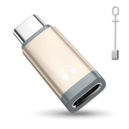 TiMOVO Lightn-ing zu USB C Adapter Audio mit Line Control, Lightn-ing zu USB C Adapter für Kopfhörer für iPhone 16/15 Serie, iPad Air/Pro/Mini, Nicht zum Aufladen und zur Datenübertragung, Gold TiMOVO Lightn-ing zu USB C Adapter Audio mit Line Control, Lightn-ing zu USB C Adapter für Kopfhörer für iPhone 16/15 Serie, iPad Air/Pro/Mini, Nicht zum Aufladen und zur Datenübertragung, Gold von TiMOVO