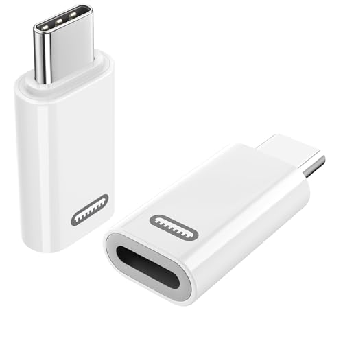 TiMOVO Lightning Buchse auf USB C Stecker Adapter, 2 Stück Adapter Lightning auf USB C mit PD 35W Schnell Laden/Datenübertragung für iPhone 15/16/Pro/Pro Max/Plus/iPad Pro/Air von TiMOVO