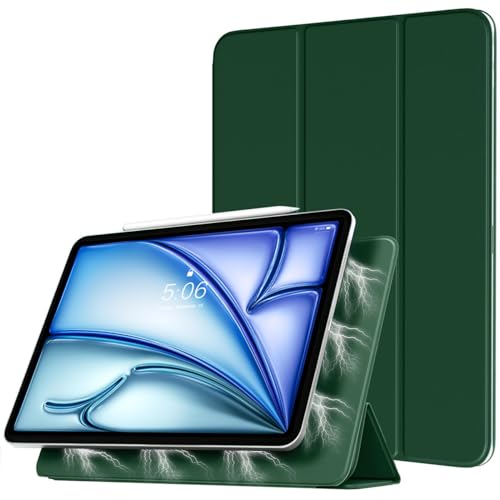 TiMOVO Magnetische Hülle für iPad Air 5. Generation 10,9 Zoll 2022/iPad Air 4. Generation 10,9 Zoll 2020/iPad Pro 11 Zoll 2018, Schutzhülle Unterstützt 2. Gen iPencil Aufladen - Mitternachtsgrün von TiMOVO